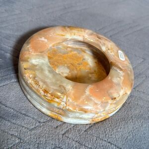 Gorgeous Natural Stone Ashtray or Trinket Box Heavy BRAND NEW